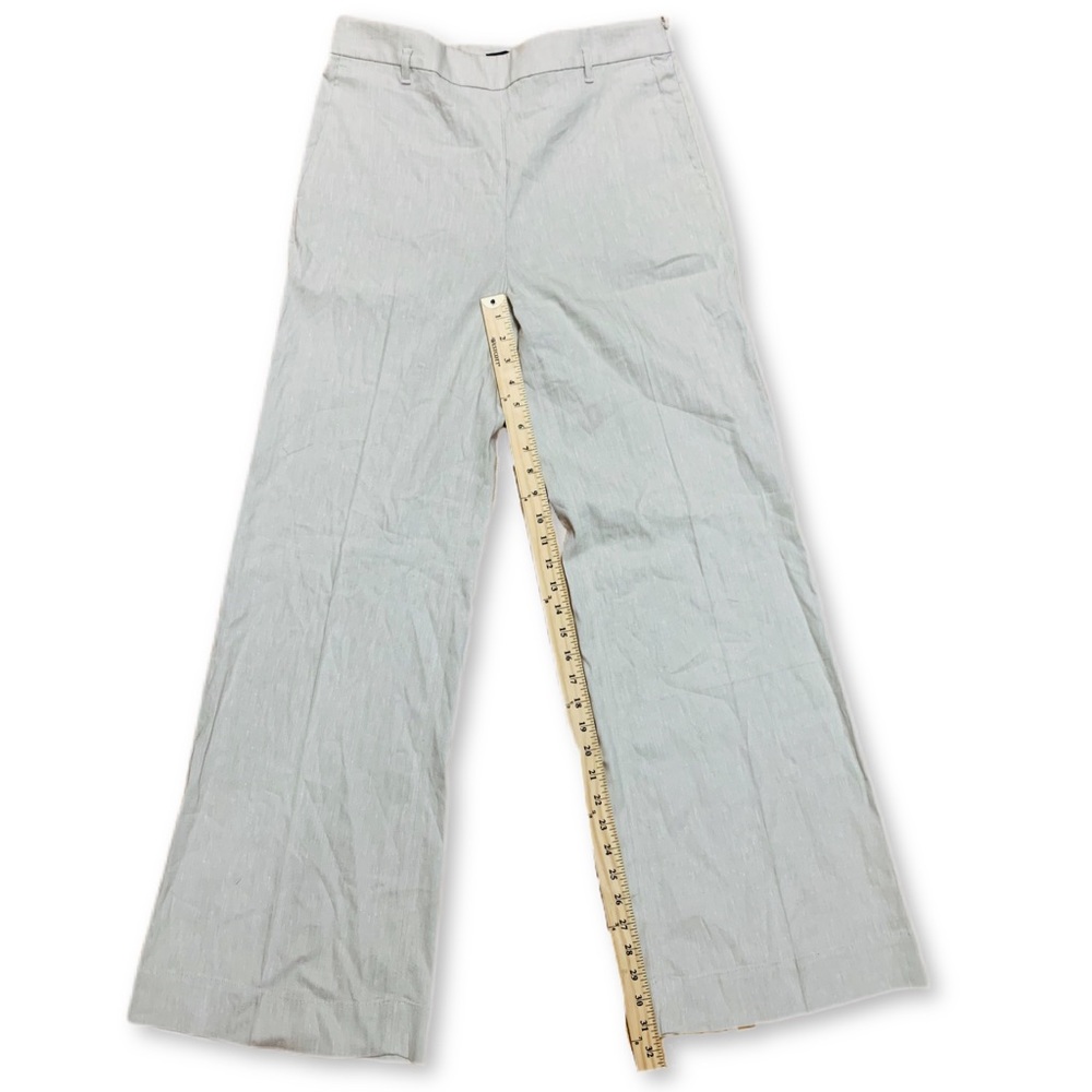 Ann Taylor Wide leg Linen Pants Beige size 8